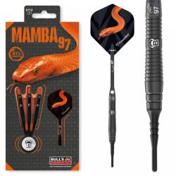 BULL'S Darts Dart szett BULL'S Mamba-97 M4 Soft 16g 97% gravírozott