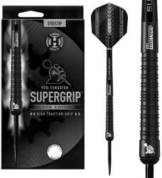Harrows DART SZETT STEEL HARROWS SUPERGRIP BLACK EDITION 24G, 90% WOLFRAM gravírozott