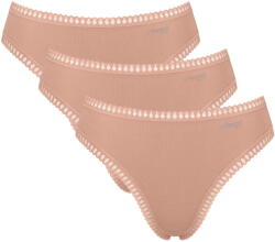Sloggi Chiloți dama SLOGGI GO CRUSH HIGH LEG 3PACK 00ME - CAMEO BROWN: L (10219672_00ME L)