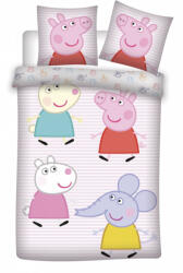 Peppa malac Little Friends gyerek, ovis ágyneműhuzat 100×135cm, 40×60 cm - lord