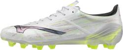Mizuno Alpha II Elite FG stoplis focicipő, fehér - fluozöld (P1GA256209)
