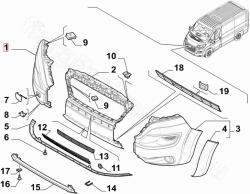FIAT eredeti J. e. lökhárító sarok CITROËN JUMPER III (06-) (71775720)
