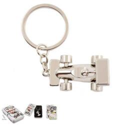 Javier Versenyautó formájú kulcstartó fémdobozban (IMO-JV-19-897)