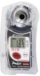 ATAGO PAL-COFFEE (BX/TDS) digitális refraktométer Brix érték (0, 00-25, 00%, 0, 01%) és TDS (teljes oldott szárazanyag 0, 00-22, 00%, 0, 01%) mérésére, 100 mérés rögzítése (4533)