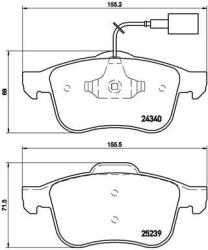 BREMBO Fékbetét készlet BREMBO P 23 132X for ALFA ROMEO (P 23 132X)