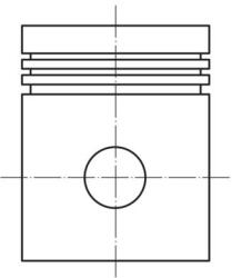 MAHLE dugattyú MAHLE 008 58 01 for FIAT (008 58 01)