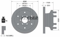TEXTAR féktárcsa TEXTAR 93175400 for IVECO (93175400)