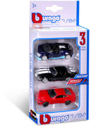 Bburago 1/64 autók, 3 db/csomag (1702)