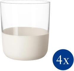 Villeroy and Boch V&B Manufacture Rock Blanc Glass pohár szett 4részes whiskys (11-3799-8250)