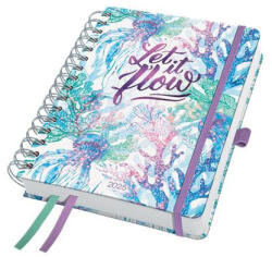 Sigel Naptár, spirál, A5, heti, 2025, kemény borító, SIGEL "Jolie", Let it flow (BLACKFRIDAY_CR_SIJ5604)