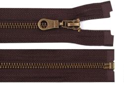Fashion Fém fogú, bontható, spirálcipzár kabátokba, 70cm, 280235, csokolábébarna