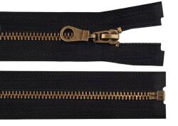 Fashion Fém fogú, bontható, spirálcipzár kabátokba, 70cm, 280235, fekete