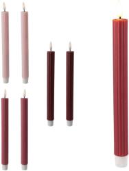 Led Kúpos Gyertya 2 Db 250 Mm Virágos Kivitel Időzítővel És Távirányítóval, Vegyes Színek