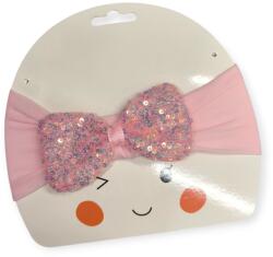  Rózsaszín lány fejpánt masnival és flitterekkel (1240121)