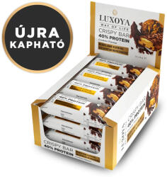 CRISPY BAR Sütemény ízű roppanós fehérje szeletek 12x45 gramm - Crispy bar Luxoya (SIRFSZ1245G)