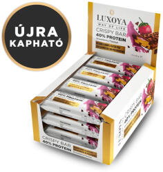 CRISPY BAR Eper ízű roppanós fehérje szeletek 12x45 gramm - Crispy bar Luxoya (EIRFSZ1245G)