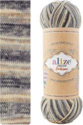 Superwash Artisan 9005 - barnás szürke (Önmintázó fonal) (0345)