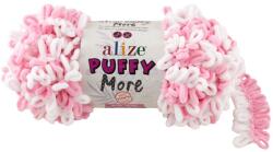 alize Puffy MORE 6559 - rózsaszin, fehér (kétoldalas) (8361)