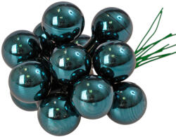 Valex Decor Üveggömb pick, fényes kék, 2cm-es, 12 db-os köteg (GP-S68)