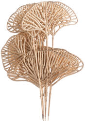 Valex Decor Metál arany gingko biloba köteg, 6 szálas, 37cm magas (AF098-01)