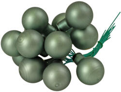Valex Decor Üveggömb pick, matt zöld, 2cm-es, 12 db-os köteg (GP-M70)