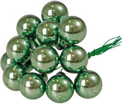 Valex Decor Üveggömb pick, fényes zöld, 2cm-es, 12 db-os köteg (GP-S70)
