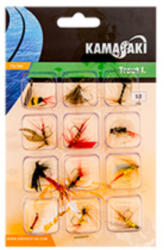 Kamasaki Set 12 muste Kamasaki, Trout 2 (84309020)