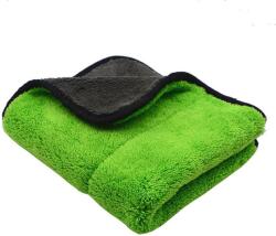 Siegbert Laveta din microfibra, super absorbanta, pentru lustruit, 45 cm x 38 cm, gri cu verde