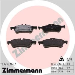 ZIMMERMANN set placute frana, frana disc ZIMMERMANN 23716.165. 1 (23716.165.1)