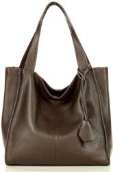 Genuine Leather MARCO MAZZINI Bőr shopper Portofino Max | barna kávé