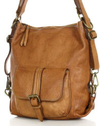 Marco Mazzini Handmade MARCO MAZZINI női bőr hátizsák és táska | teve