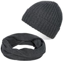 Paolo Peruzzi Férfi szett sapka + nyakkendő ZZ-16-GR | szürke