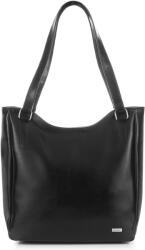 Paolo Peruzzi Nagy bőr válltáska | fekete