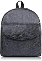 Paolo Peruzzi Női bőr hátizsák kígyóbőr mintás kicsi T-18-PBL | fekete