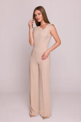 STYLOVE overál aszimmetrikus nyakkivágással | bézs