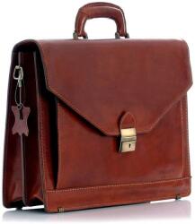 Mazzini Business MARCO MAZZINI Férfi bőr aktatáska MARTINO | Barna