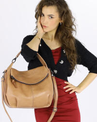 Marco Mazzini Handmade MARCO MAZZINI Női prémium bőr kézitáska | bézs