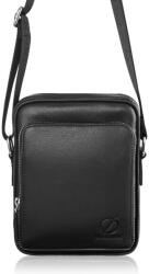 BRODRENE Brødrene Férfi bőr crossbody táska g-07 | fekete