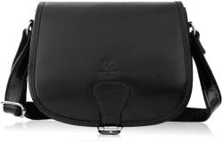 Paolo Peruzzi női bőr crossbody táska | fekete