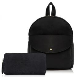 Paolo Peruzzi Ajándék szett, hátizsák és pénztárca ZUP-23-BL | fekete