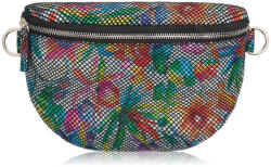 Paolo Peruzzi Női bőr deréktáska virágmintával | színezett