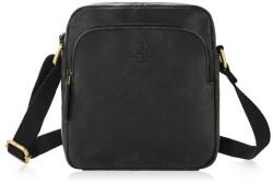 Paolo Peruzzi Bőr válltáska T-63-HBL | fekete
