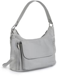 VOOC női bőr válltáska | szürke
