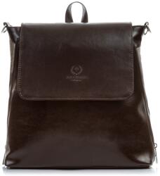 Paolo Peruzzi Női bőr hátizsák 2 az 1-ben | sötétbarna