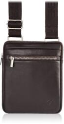 BRODRENE BRØDRENE Férfi válltáska természetes bőrből | sötétbarna
