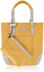 Paolo Peruzzi Shopper táska + kozmetikai táska E-23-YL | sárga
