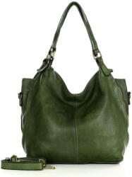 Marco Mazzini Prémium bőrtáska | zöld