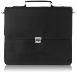 Paolo Peruzzi Férfi bőr aktatáska Vintage T-96-BL | fekete