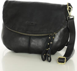 Marco Mazzini Handmade bőr válltáska | fekete - top-brands - 45 999 Ft