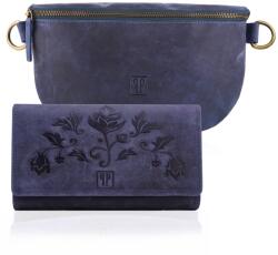Paolo Peruzzi Női szett deréktáska + pénztárca | kék